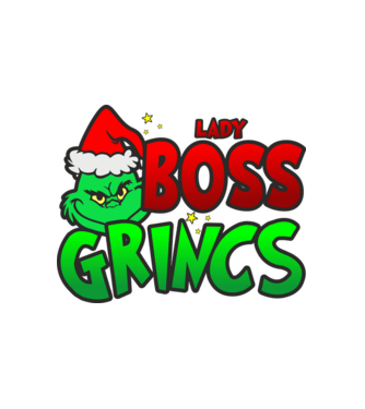 Lady Boss Grincs minta fehér pólón