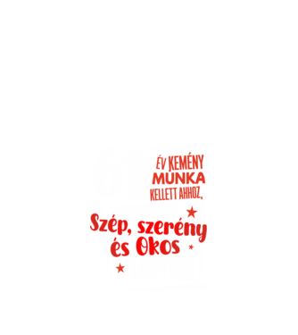 61 év kemény munka kellett minta fekete pólón