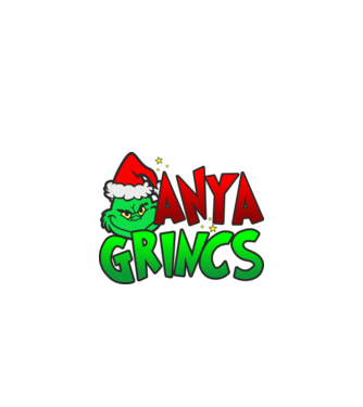 Anya grincs minta fekete pólón