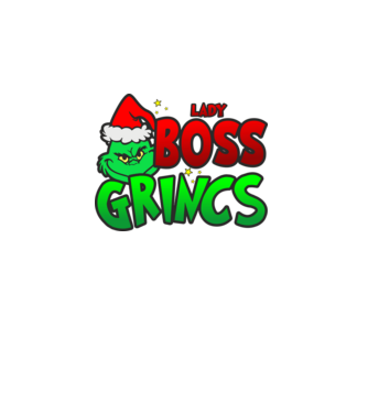 Lady Boss Grincs minta fekete pólón