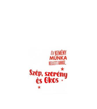 54 év kemény munka kellett minta fekete pólón
