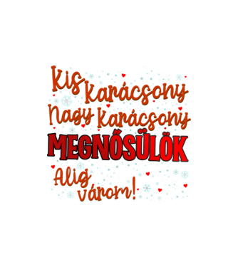 Megnősülök! minta homokszín pólón