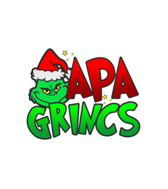 Apa grincs minta fehér pólón