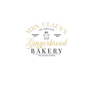 Mrs. Claus gingerbread bakery minta fehér pólón