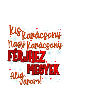 Férjhez megyek! minta fekete pólón