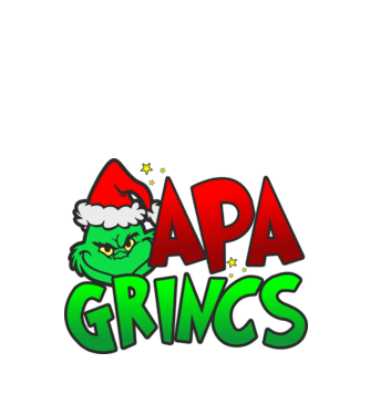 Apa grincs minta fekete pólón