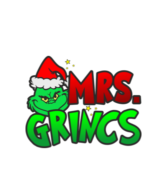 Mrs. Grincs minta fehér pólón