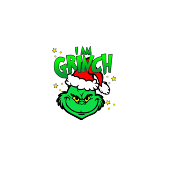 I am Grinch minta fekete pólón
