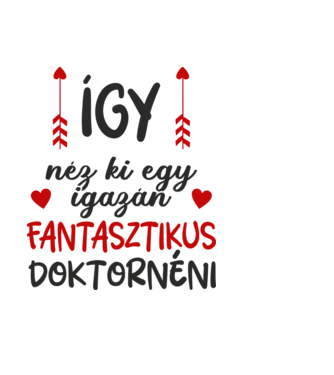 Így néz ki egy igazán fantasztikus doktornéni minta világoskék pólón