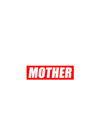 MOTHER minta fehér pólón