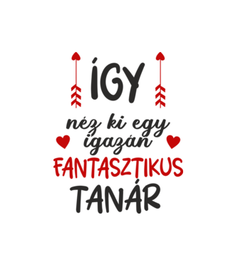 Így néz ki egy igazán fantasztikus tanár minta fehér pólón