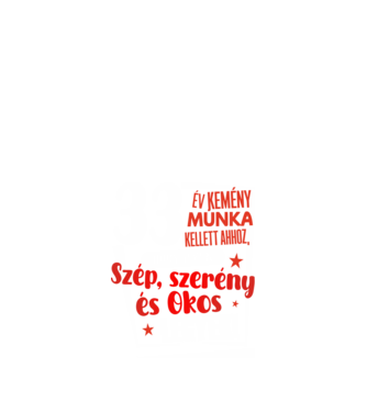 33 év kemény munka kellett minta fekete pólón
