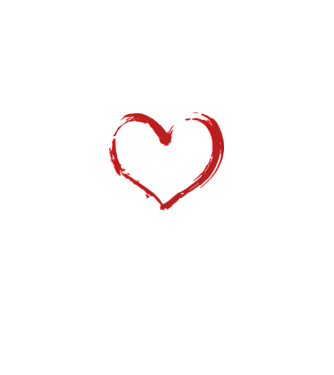 Anya - szívben minta királykék pólón
