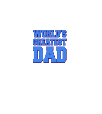 World's greatest dad minta fekete pólón