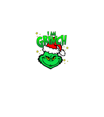 I am Grinch minta fekete pólón