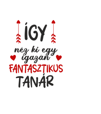 Így néz ki egy igazán fantasztikus tanár minta fekete pólón