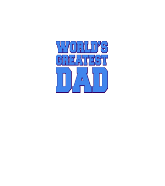 World's greatest dad minta királykék pólón