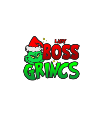 Lady Boss Grincs minta fekete pólón