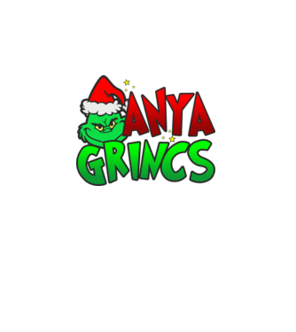 Anya grincs minta fekete pólón