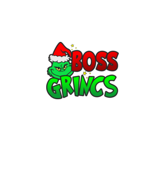 Boss Grincs minta fekete pólón