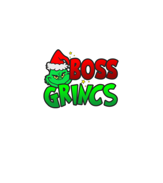 Boss Grincs minta fekete pólón