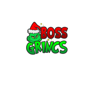 Boss Grincs minta fekete pólón