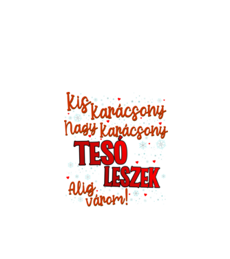 Tesó leszek! minta fekete pólón