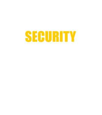 Security minta fekete pólón