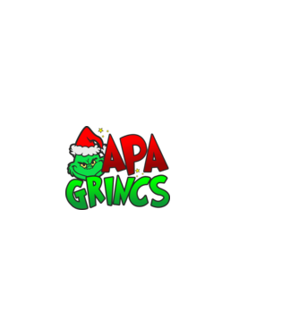 Apa grincs minta fekete pólón
