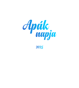 Apák napja együtt minta fekete pólón
