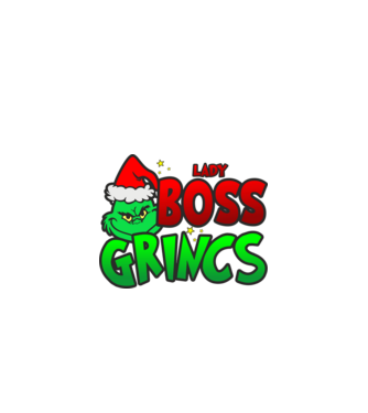 Lady Boss Grincs minta fekete pólón