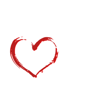 Apa - szívben minta fehér pólón