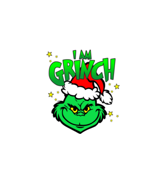 I am Grinch minta fekete pólón