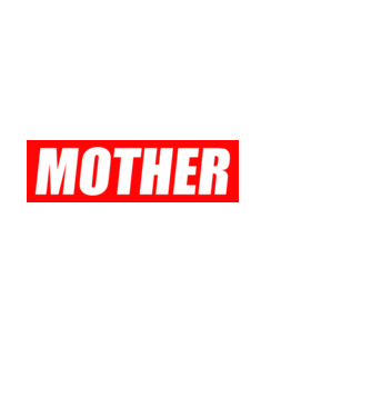 MOTHER minta fekete pólón