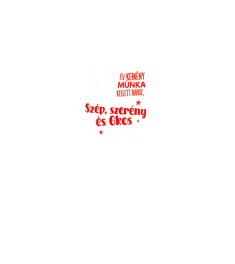 53 év kemény munka kellett minta fekete pólón