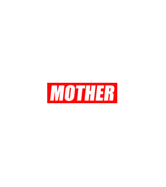 MOTHER minta fehér pólón