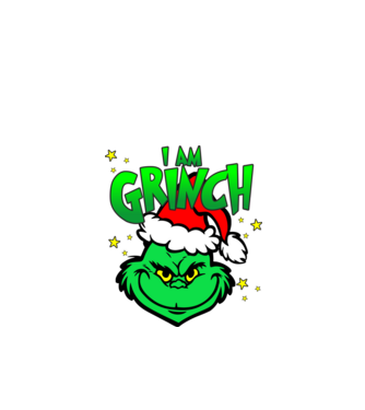 I am Grinch minta fekete pólón