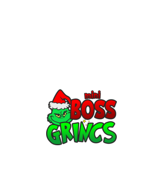 Mini Boss Grincs minta fehér pólón