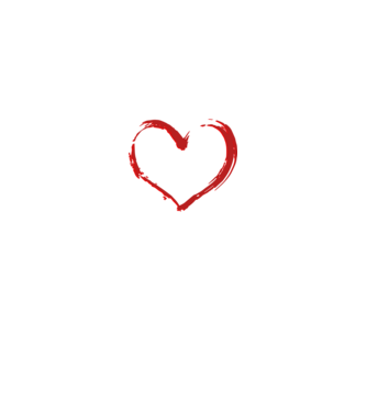 Anya - szívben minta királykék pólón