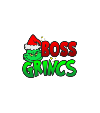 Boss Grincs minta fehér pólón