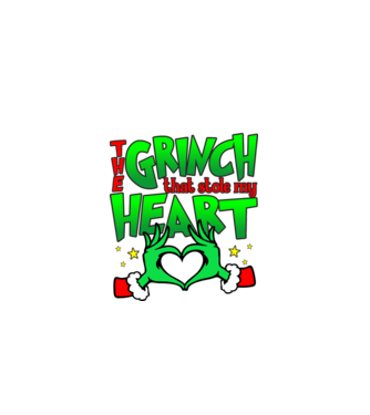 The grinch that stole my heart  minta fekete pólón