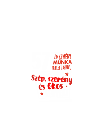 57 év kemény munka kellett minta fekete pólón