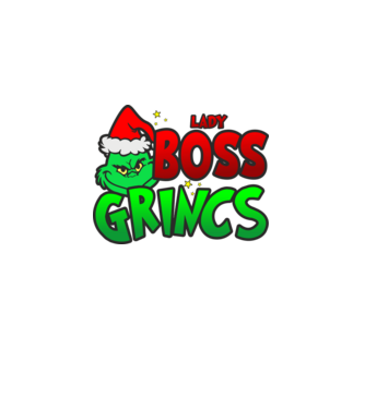 Lady Boss Grincs minta fekete pólón