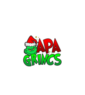 Apa grincs minta fekete pólón