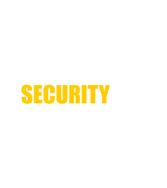 Security minta fekete pólón