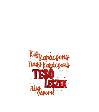 Tesó leszek! minta fekete pólón