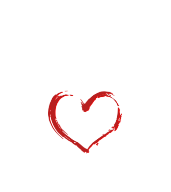 Apa - szívben minta fehér pólón