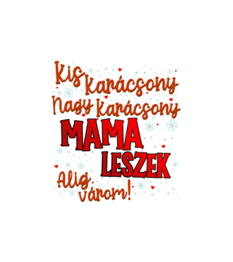 Mama leszek! minta homokszín pólón