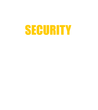 Security minta fekete pólón