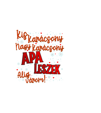 Apa leszek! minta sötétkék pólón